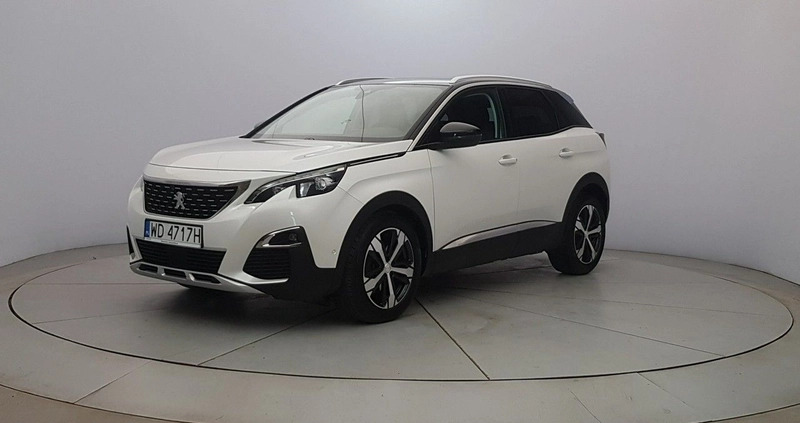 Peugeot 3008 cena 104850 przebieg: 48000, rok produkcji 2018 z Krzywiń małe 466